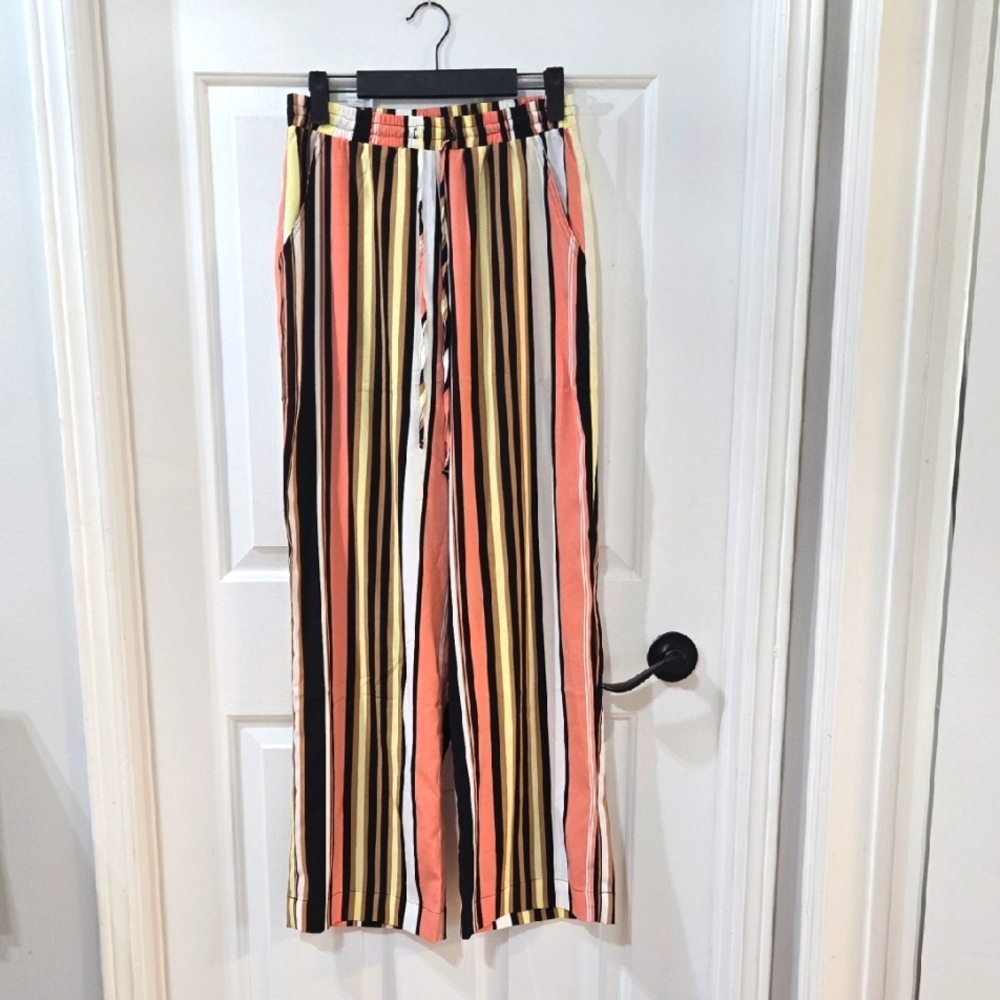 BUFFALO Striped Multicolor Wide-Leg Pants